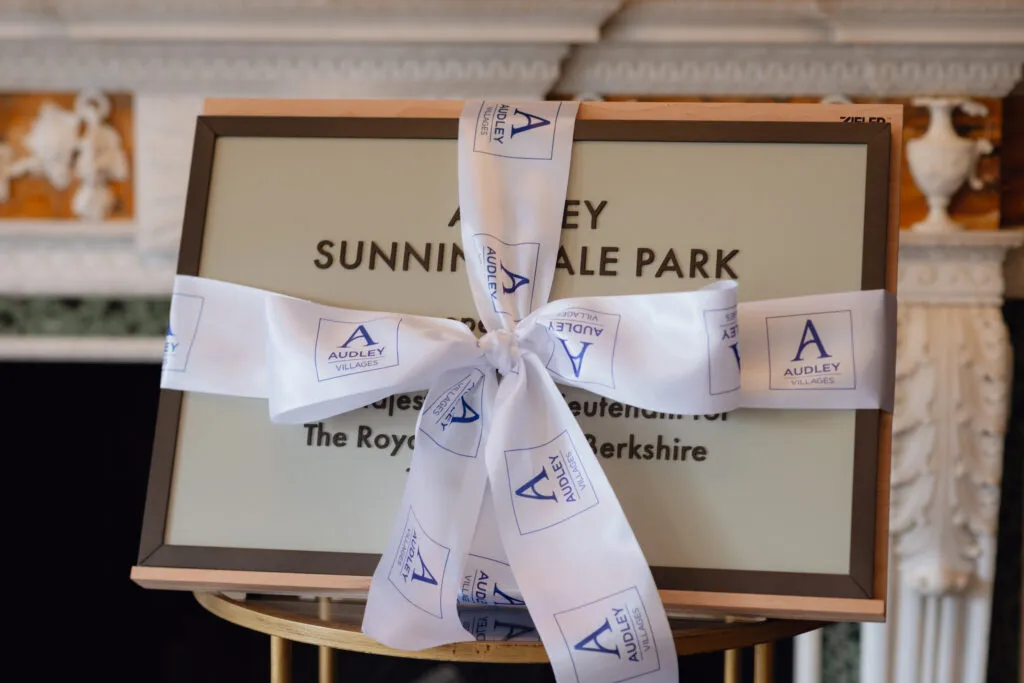 Audley Sunningdale Park official launch plaque